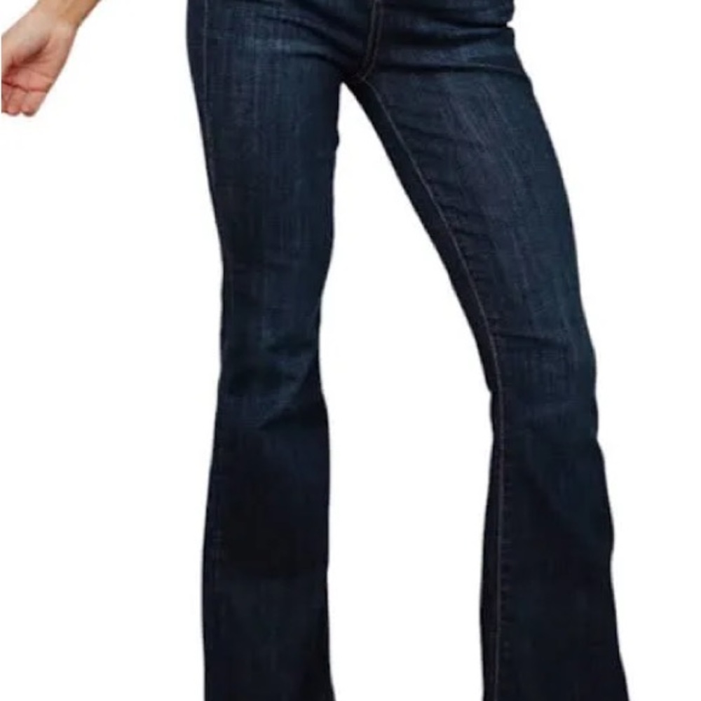 Judy Blue Dark Blue Flare Jeans - Picture 2 of 13